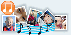 Transition effects on demo of DVD Photo Slide Show Maker software