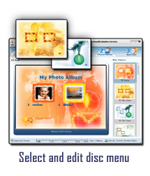choose dvd menus for flash slideshow