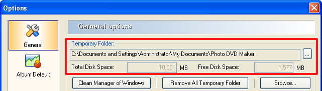 Remove slideshow temp folder